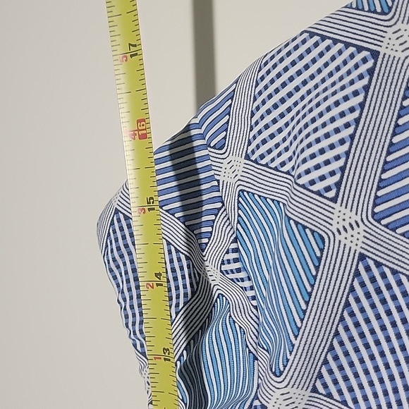 J. McLaughlin Blue Geometric Straight Leg Leggings L - Picture 10 of 13